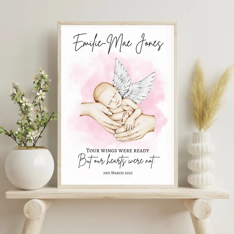 Pay What You Can Afford - Your Wings Were Ready Baby Memorial Print 2