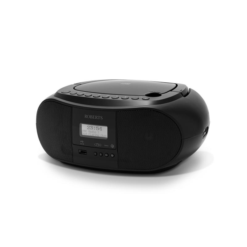 Roberts ZoomBox 4 DAB/DAB+/FM/SD/USB Radio with CD Player, Black 1