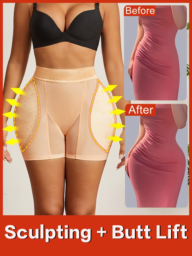 Product Introduction of Ladies' Shaping Shorts with Fake Buttocks for Enhancing Curves, High-Waisted Tummy Control Underwear with Removable Sponge Pads, Comfortable Body-Shaping Bodysuit for a Slim And Attractive Figure. 6