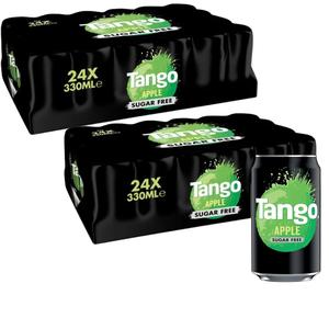 Tango Apple Sugar Free, 48 cans x 330ml Multipack Beverage Drink