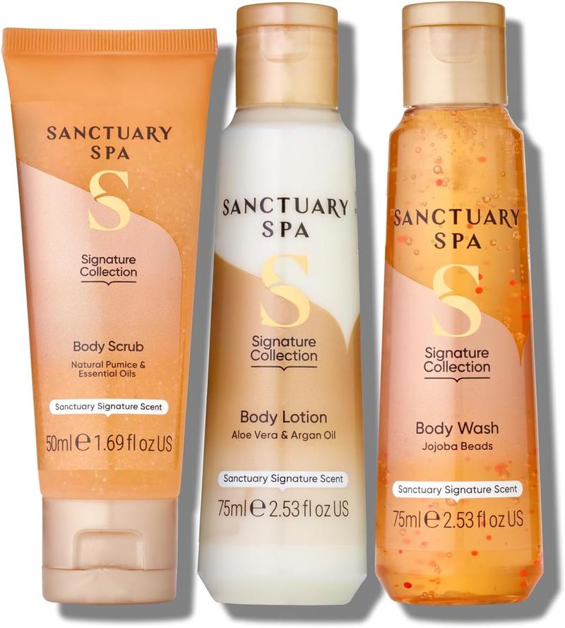 Product Introduction of Sanctuary Spa Me Time Minis, Vegan, Gift For Women, Gift For Her, Womens Gift Sets Comfort Body Care Body Wash Exfoliate Gentle 8