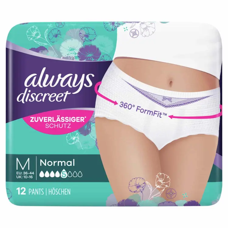 Always Discreet Medium Underwear 12pk