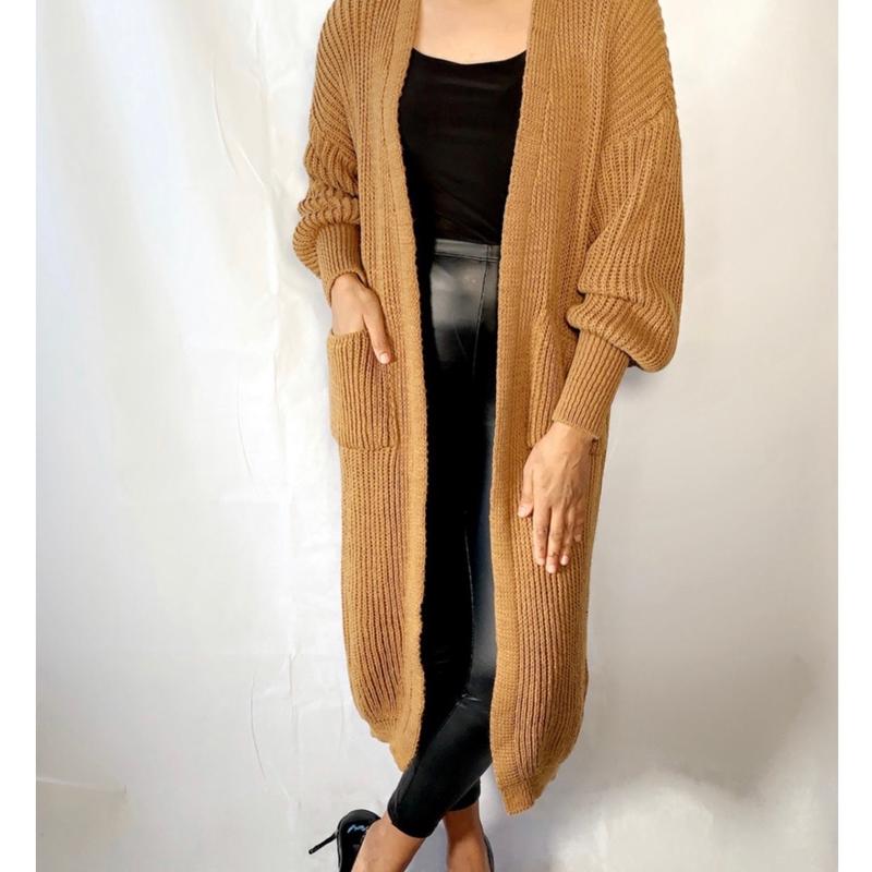 Balloon sleeve maxi cardigan 6