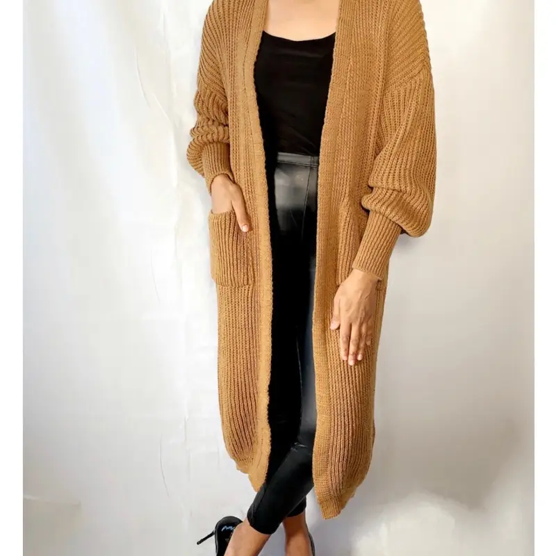 Balloon sleeve maxi cardigan 6