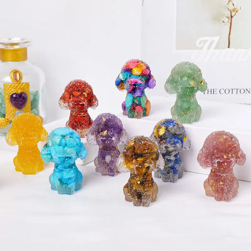 Crystal Dog, Crystal Puppy Christmas Decoration, Crystal Resin Crystal Dog, Halloween Gift, Reiki And Chakra Crystals, Christmas Gift, Crystal Gift, Home Decor,  Best Gift Ideas, Natural Crystal Collection, Crystal Decor, Crystal Seller UK, Crystal Shop 1
