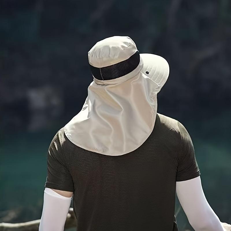 Unisex Wide Brim Boonie Hat With Adjustable Neck Strap, Breathable Mesh For Summer Sun Protection, UV Resistant Camping And Hiking Outdoor Hat 4