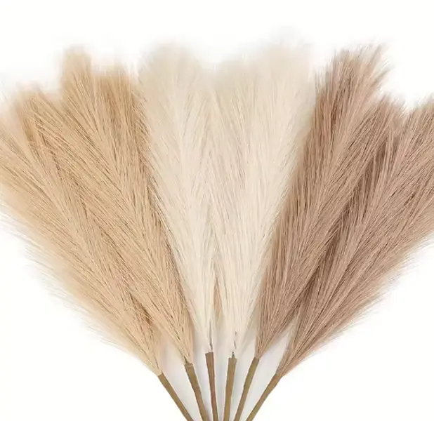 Pampas Grass Simulation Reed Artificial Decor Flowers Plant Reed for DIY Floral Table Arrange Flower Wedding Home Decoration