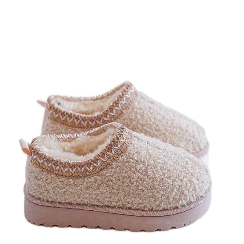 Ginger Ivy FLEECE texture fashion slipper shoe for KIDS and ADULTS(20211), Kids Winter Shoes, Kids Daily Shoes, Child's Fashion Shoes 4