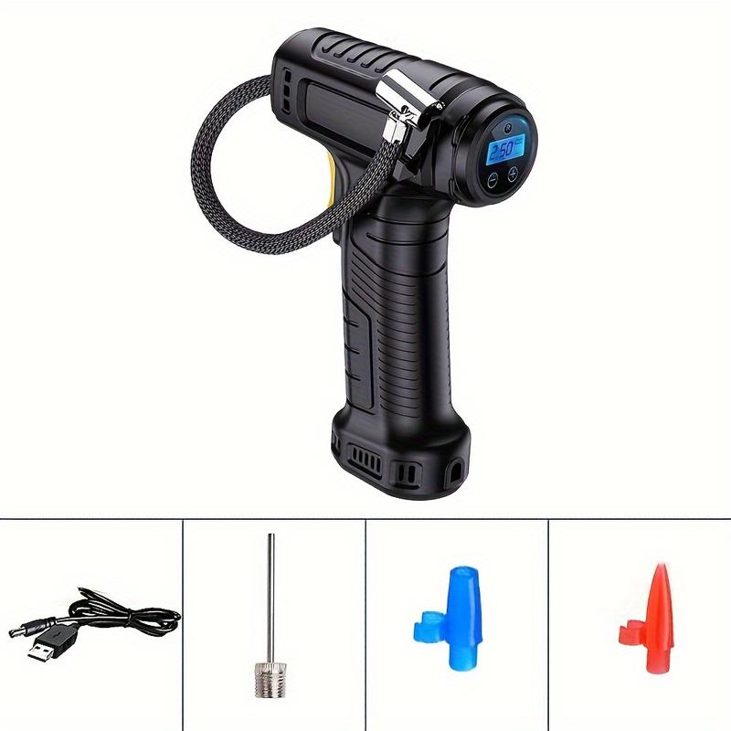 Product Introduction of 120W Portable Car Air Compressor & Tire Inflator - USB Rechargeable, LED Light, Handheld Pump for Easy Inflation 6
