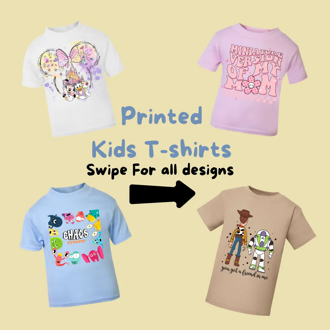 Kids Printed Slogan/Design T-shirts