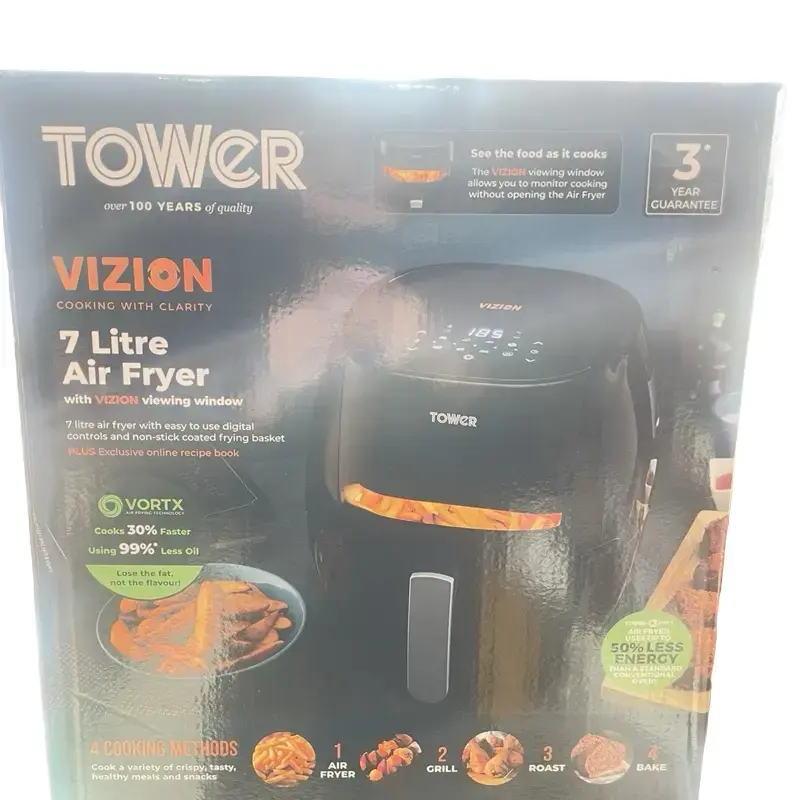 Tower T17072 Vortx Vizion 7 Litre Digital Air Fryer with Rapid Air Circulation Technology 1