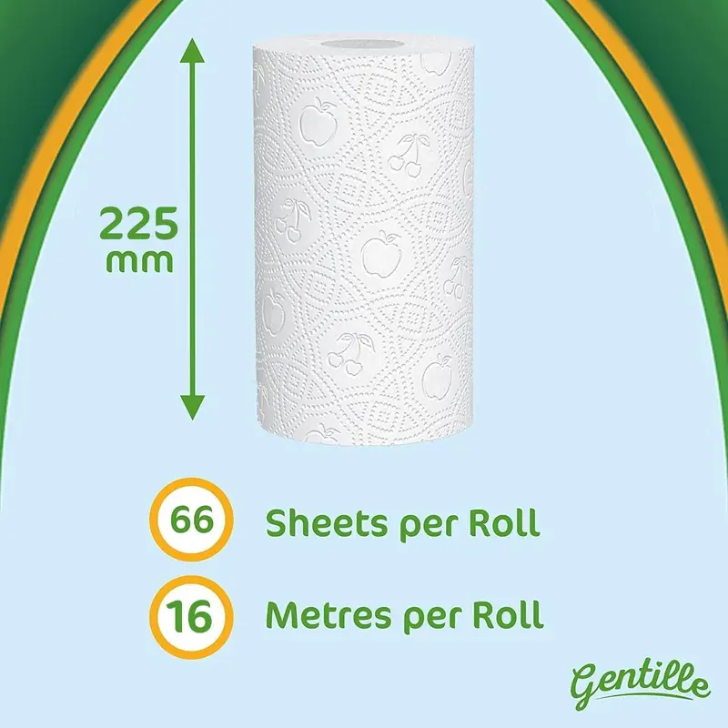 3 Ply Thickness Paper Towel | Extra Strong, Absorbent, Tough, Durable Kitchen Roll | Multipurpose Bulk Pack (18) 2
