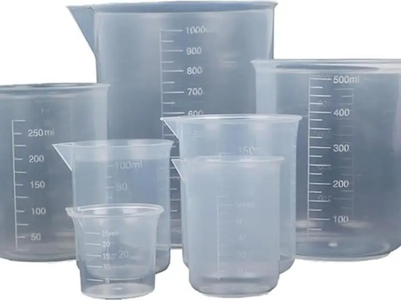 7 Pack Plastic Measuring Jugs Heat Resistant Measuring Jugs Set Plastic Jug Beakers Labs Graduated Beakers Mixing Cups Liquid Baking Cooking Measure Tool(Multi-Capacity Combinations) Kitchen Utensils
