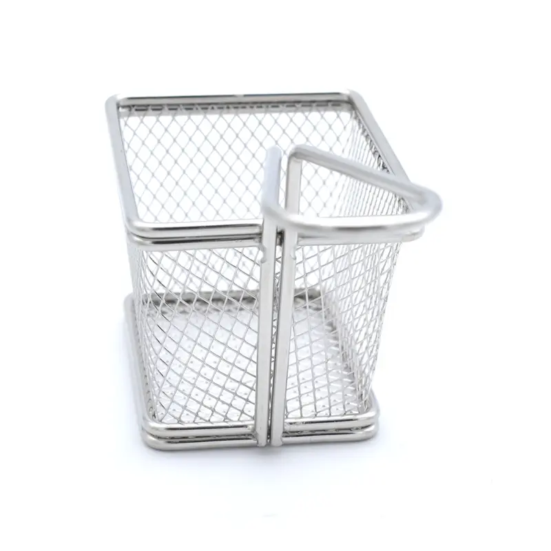 Buckingham Mini Serving Basket Rectangular for Fries Nuts Tenders Appetiser Stainless Steel Kitchen Organiser for Snacks, Sides, and Table Presentation 2