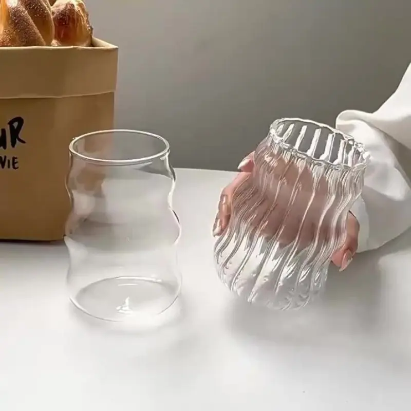 2pcs Large Capacity Clear Glass Cups with Straws - Durable, Heat-Resistant for Hot and Cold Beverages at Home and Office 8
