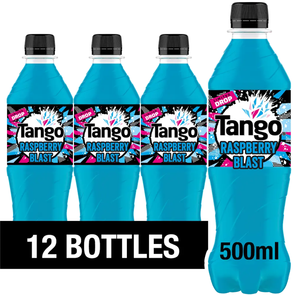 Tango Ice Blast 2025 Raspberry 12 x 500ml Fizzy Soft Drink Limited edition Beverage