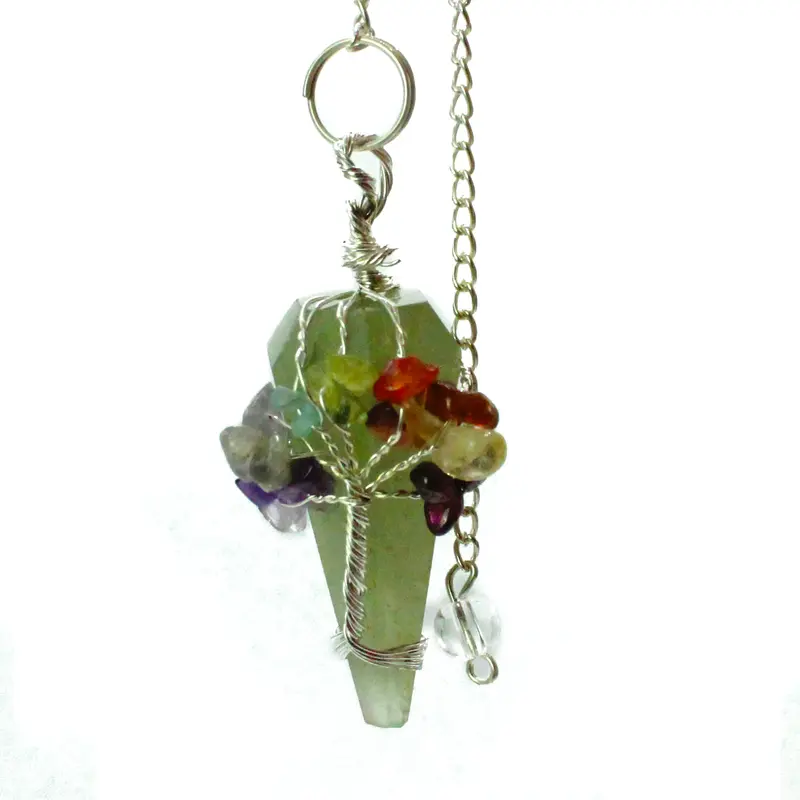 Magic Pendulum - Seven Chakra - Aventurine Crystal **DIVINATION MANIFESTATION ENERGY HEALING SPIRITUAL** 1