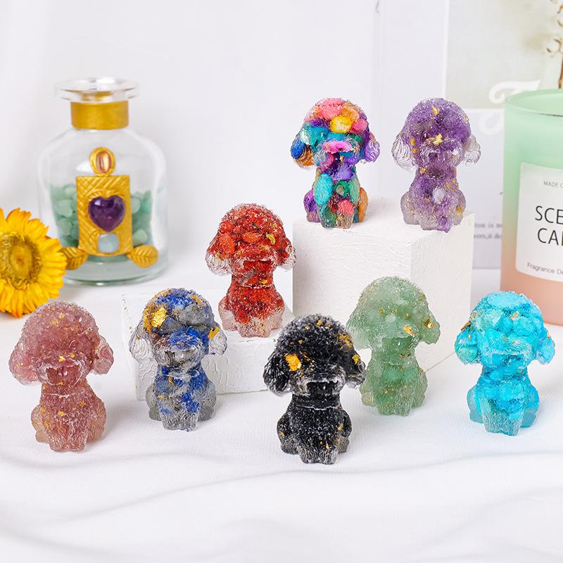 Crystal Dog, Crystal Puppy Christmas Decoration, Crystal Resin Crystal Dog, Halloween Gift, Reiki And Chakra Crystals, Christmas Gift, Crystal Gift, Home Decor,  Best Gift Ideas, Natural Crystal Collection, Crystal Decor, Crystal Seller UK, Crystal Shop 3