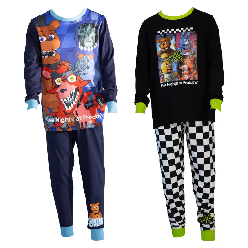 Character World Boys Pyjama Set - Superstar Designs, 2 Pack, 100% Cotton Sleepwear, Comfortable Elastic Waist & Cuffed Bottoms, Sizes 5-14 Years 2