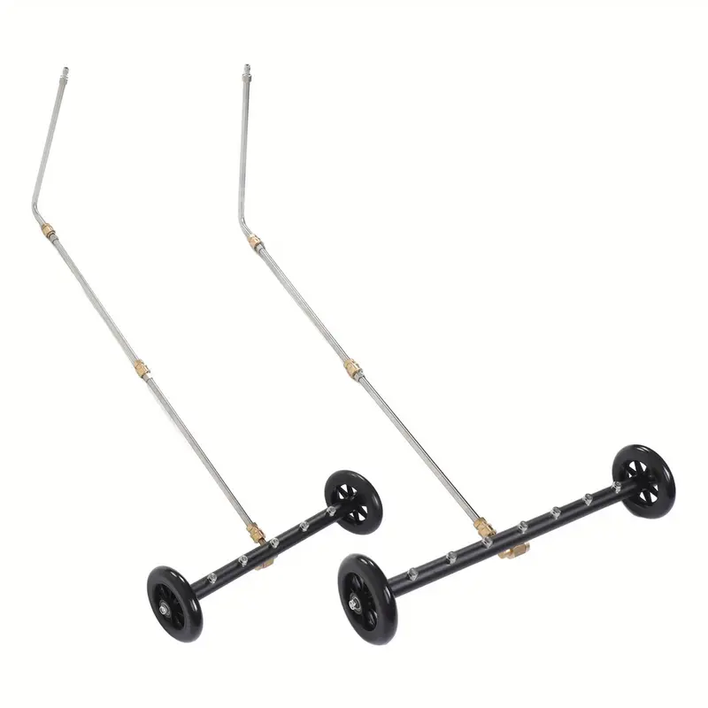 Pressure Washer Undercarriage Cleaner 4000psi 2 in 1 Under Car Water Broom Surface Cleaner with 3 Extension Wands for Balcony Courtyard 3