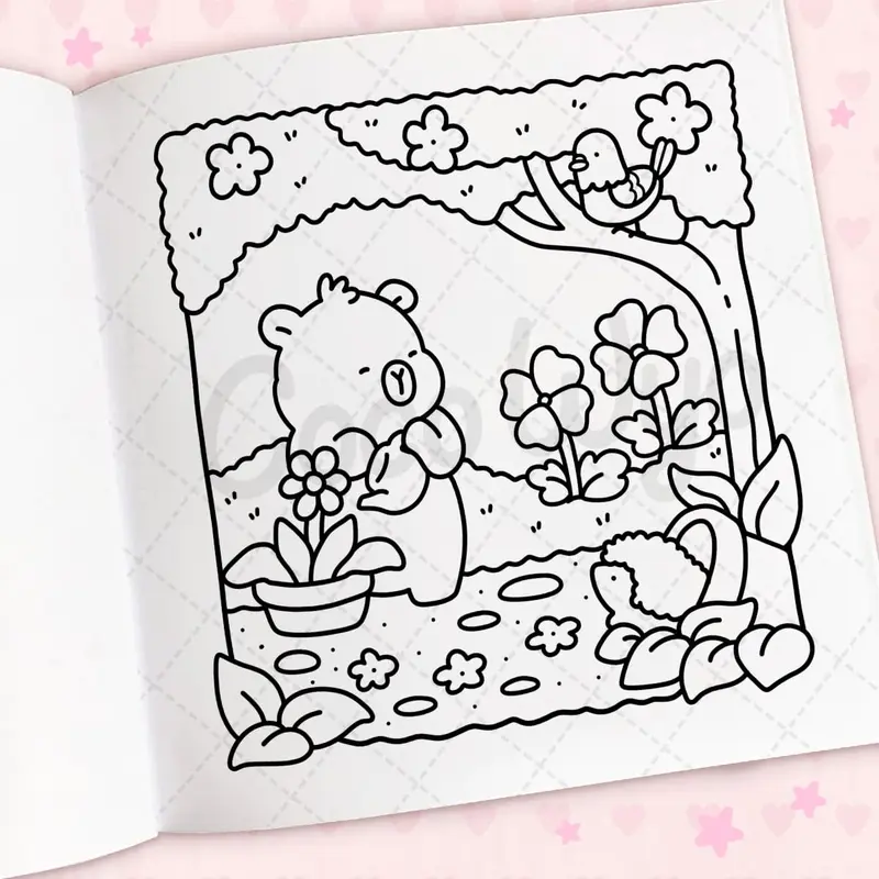 Cozy Cuties: A Cute and Comfy Colouring Book for All Ages 4
