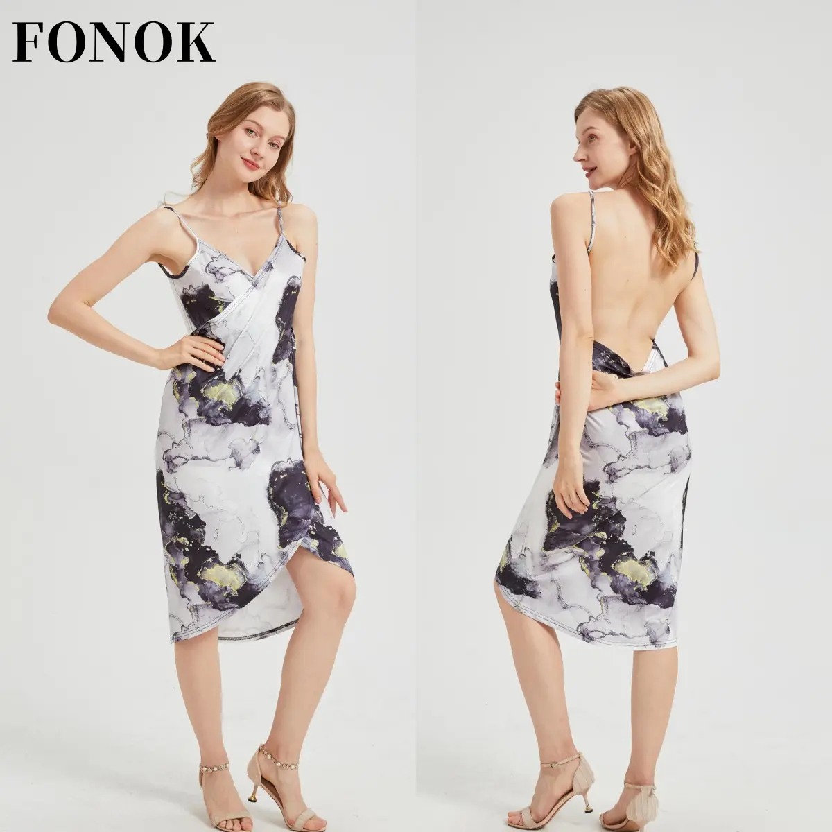 【FONOK】Full size multi style women's bikini smock swimming beach outfit long maxi bag sarong beach skirt Womenswear Bottom Summer, holiday, irregular, multi wear, plus size, prints Sleeveless Comfort Sexy Colorful