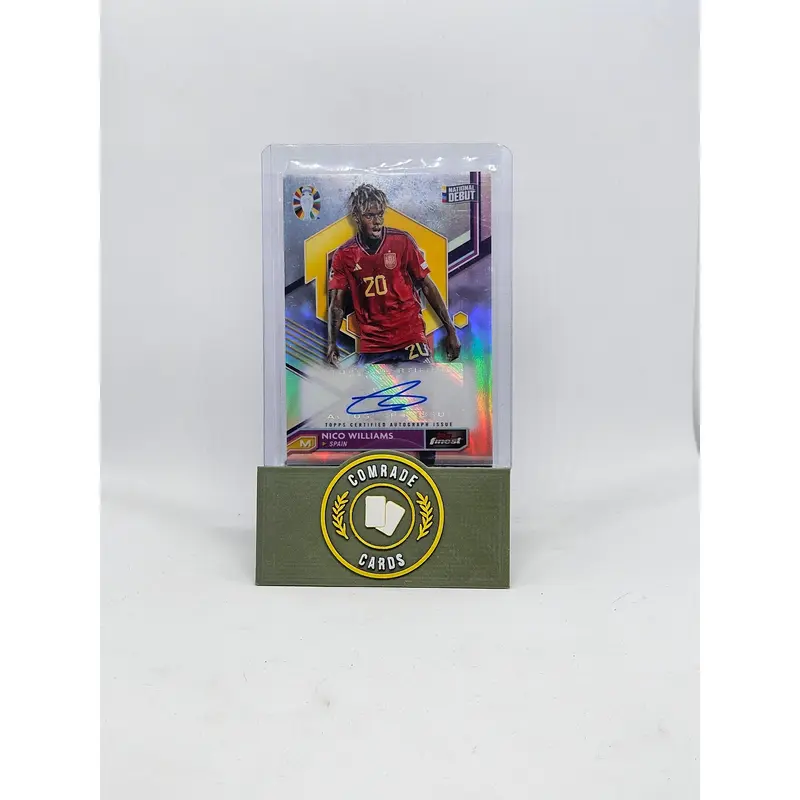 Nico Williams (Spain) Autographed Card Topps Finest Euro 2024 0
