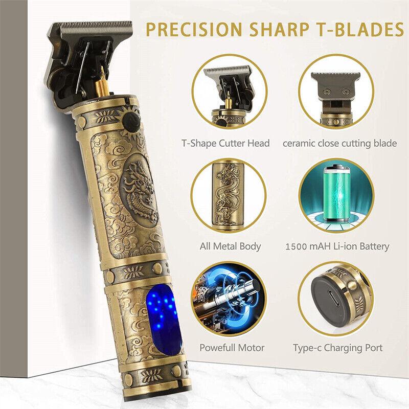 Product Introduction of Hair Clippers Men Professional Beard Trimmer,Cordless Electric Self Hair Clippers with LCD Screen,Precision Outliner Trimmer-Smooth Clipping,-Rechargeable Battery,Gifts for Men Comfort Multicolor 7