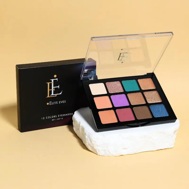12 Color High Pigment Eyeshadow Palette - Made by Elite Eves. Makeup Cosmetic 3