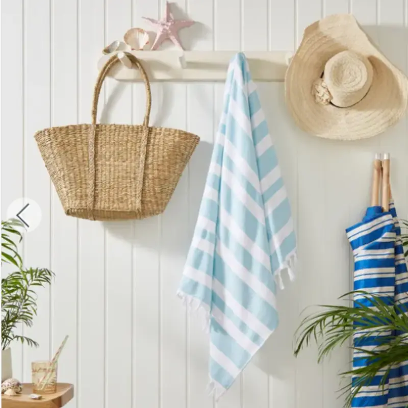 Personalised Cotton Stripe Beach Towel 0
