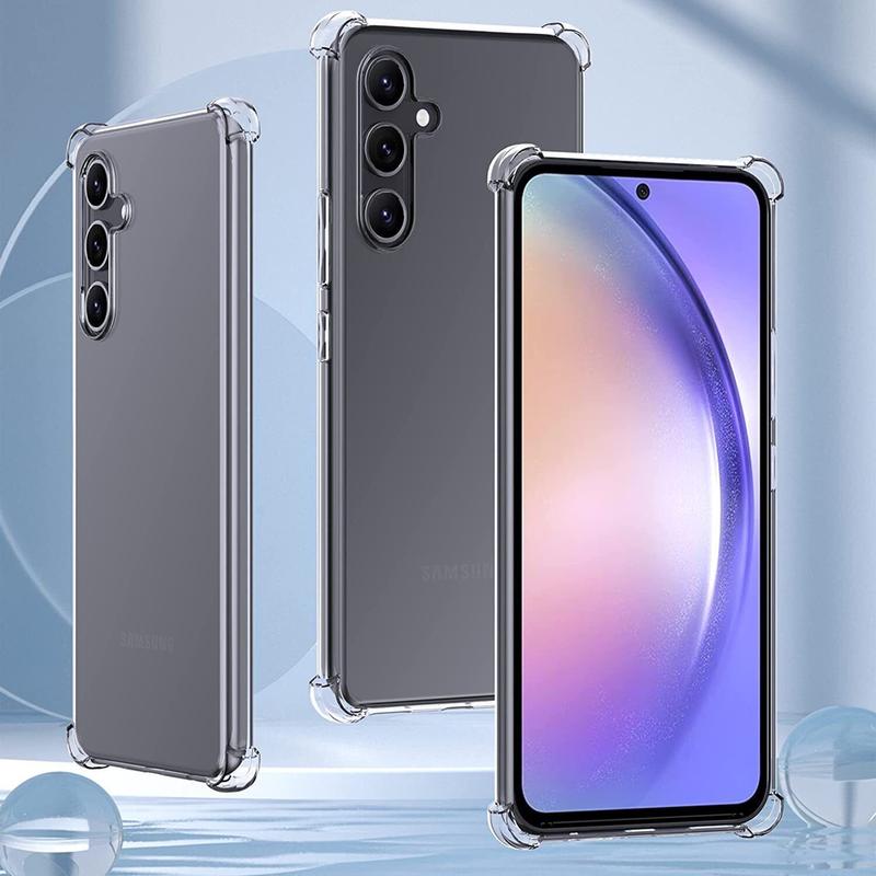 Bumper Case Shockproof Protective Clear Back Phone Protection Cover for Samsung Galaxy S24 Ultra, S24 Plus, S24, S24 FE, S23 Ultra, S23 Plus, S23, S22 Ultra, S22 Plus, S22, S21 Ultra, S21 Plus, S21, S21 FE, S20 FE, S20 Plus 1