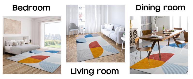 Product Introduction of Moonlight Bedding Printed Rugs- Luxury Non Slip Printed Rugs for Bedroom Living Room Hall Non Slip Polypropylene Carpet Rugs Runner Floor Carpet Super Soft Touch Premium Quality Mats bedroom rug 12