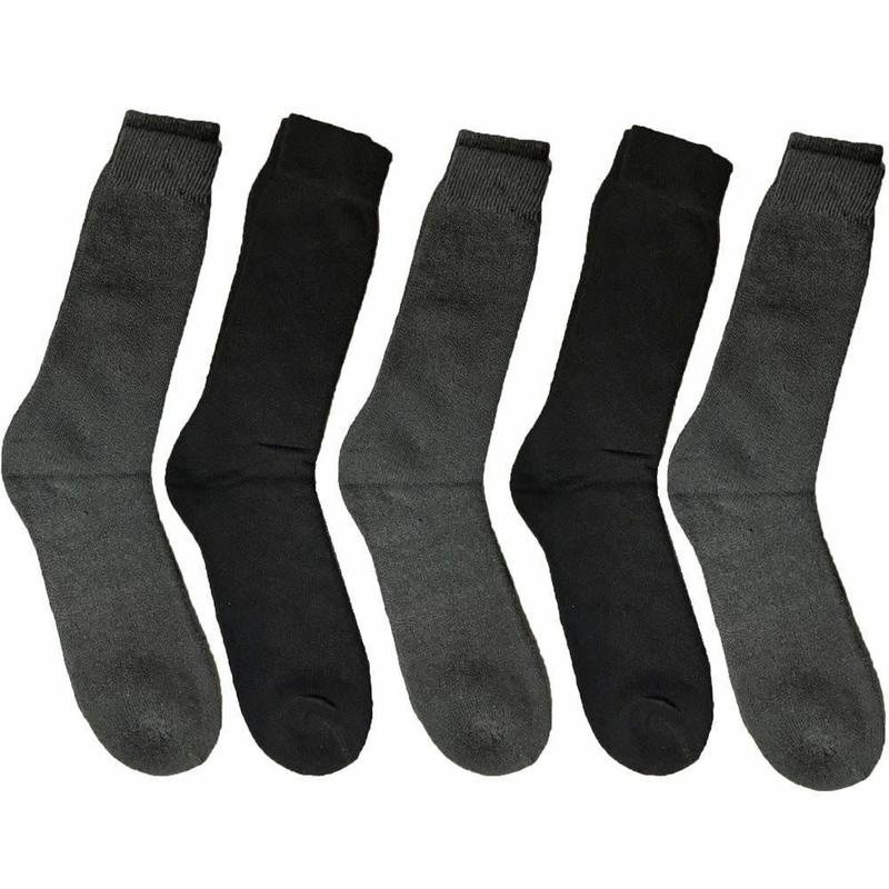 5,10 Pairs Pack Mens Work Boot Socks Thick Warm Outdoor Builders Winter Thermal 6-11 Menswear work  socks winter  socks Day Medium Cotton Tropical Cotton Nylon 2