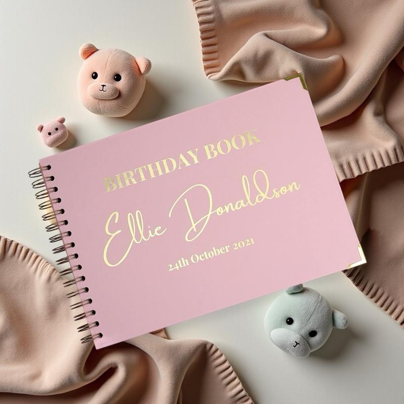 Isla & Boe Enchanting Birthday Memories Book - Personalized Keepsake for Baby's First Birthday 1