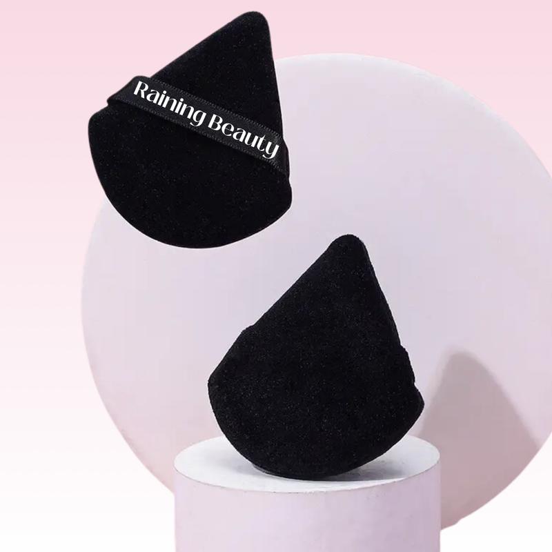 CBSHARIUNIQUE - Black Triangle Powder Puff Set (2pc) 0
