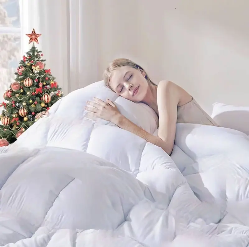 16.5 Tog ,Ultra-Warm Quilt/Duvet For Extreme Cold-Hypoallergenic,Cozy Winter Bedding with Soft Microfiber Cover,All Sizes,Single Duvet,Double Duvet,King Duvet,Super King Duvet,Bed,Duvet,Breathable Duvet warm duvet winter duvet topper sale 16.5 togg 4