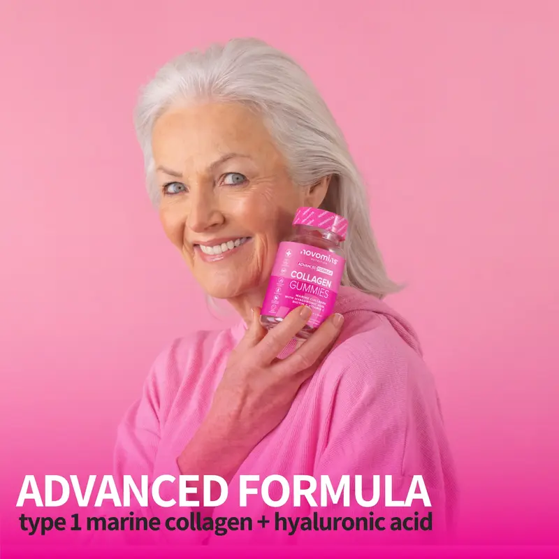 Collagen Gummies - Boost Collagen & Support Hair, Skin, Nails and Joint Health - Superior Type 1 Hydrolysed Collagen - Infused with Biotin, Vitamin C and Hyaluronic Acid - Gluten Free - GMO Free - Gelatine Free 4