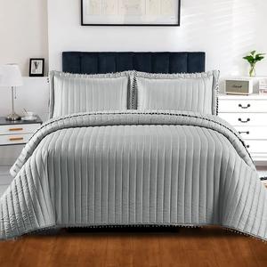 The Embossed Quilted Bedspread Bed Throw Comforter Single Double King Size Bedding is great quality bedsheet that is available in several sizes and color variations (single, double, king, super king). It also comes with free delivery and return policy.