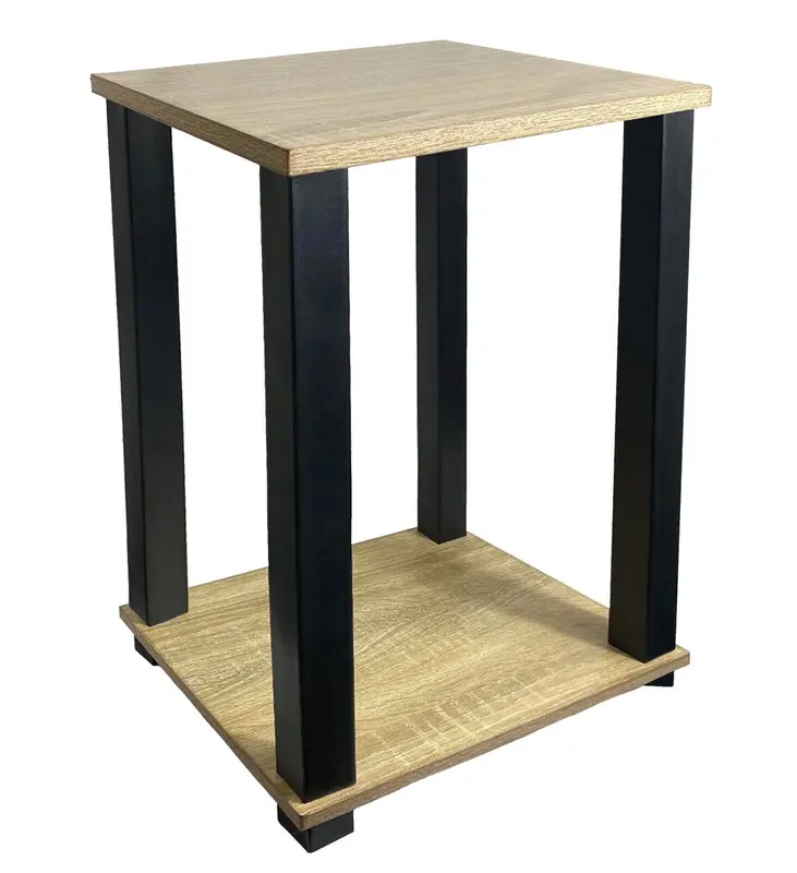 Wooden Top Bedside Side Coffee Table 2 Tier End Table For Bedroom Living room Storage 4