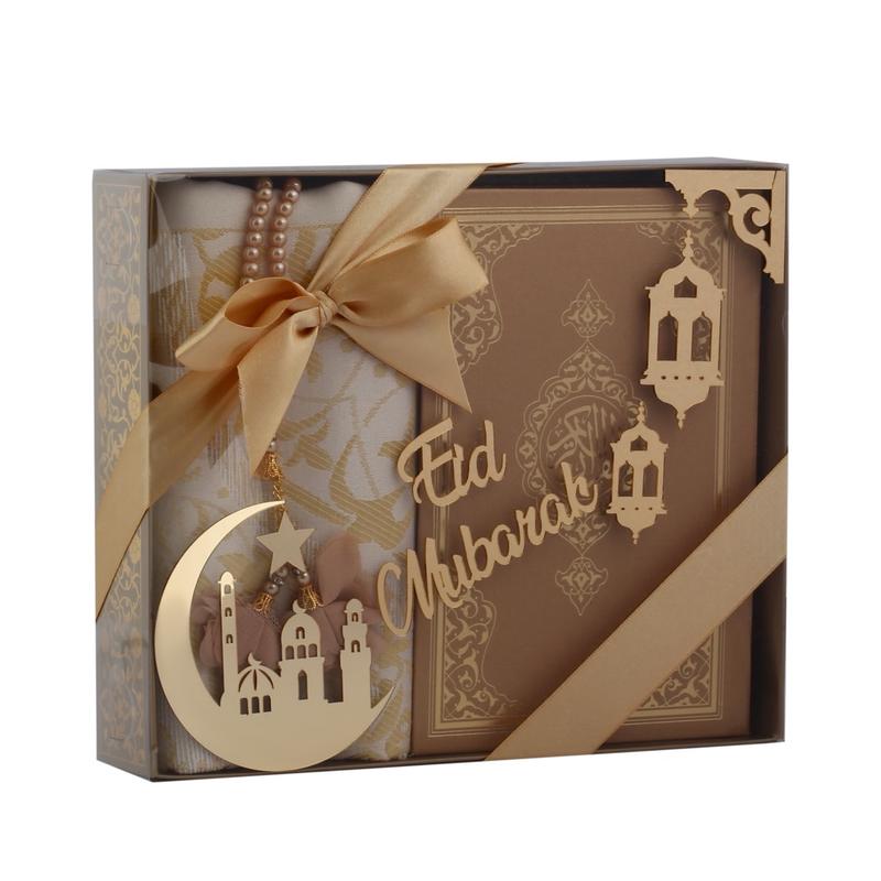 EID GIFT SET * - 3pc bundle gift set, includes Quran, Prayer Rug & Tasbeeh 4
