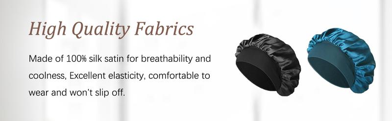 Product Introduction of Silk Bonnet Satin Bonnet, Silk Hair Wrap for Sleeping, Soft and Comfortable Silk Sleep Cap 1