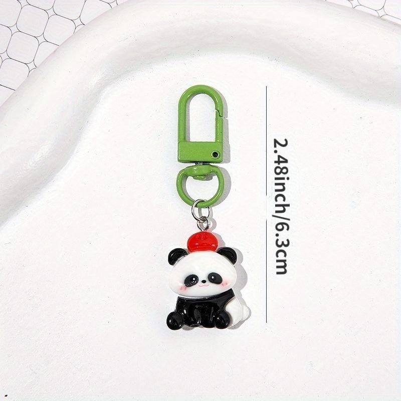 (Gifts) 1pcs Cute Cartoon Panda Keychains, Key Ring Charms for Backpacks, Bags, Gift for Family and Friends 2