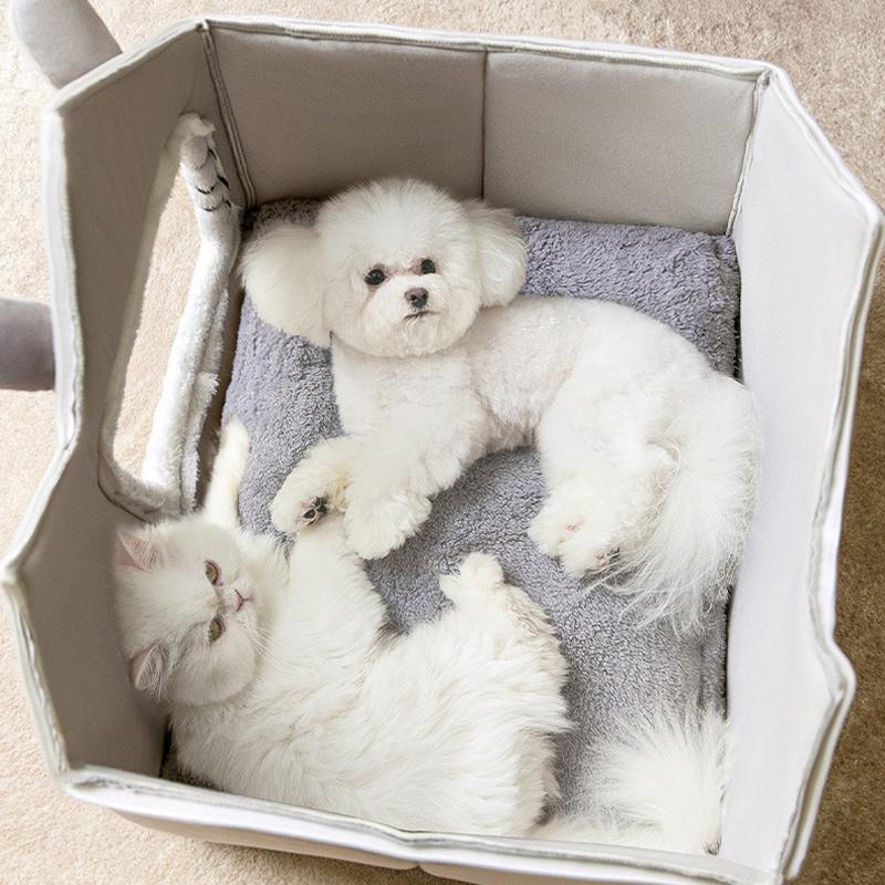 Product Introduction of Cat Pet Dog Warm House Cave Beds for Indoor Cats Cozy Wool Igloo Nest Kennel S-L 9