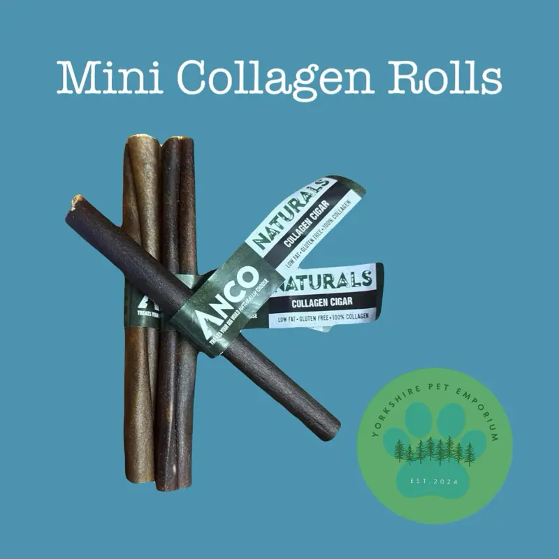 Mini Buffalo Collagen Rolls- Great long Lasting Natural Treat for Small Dogs