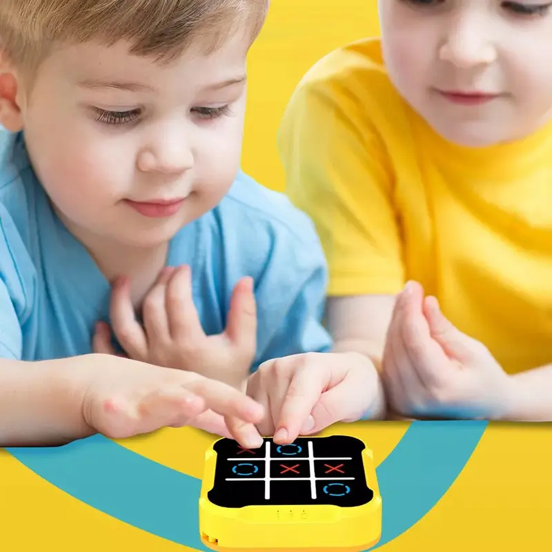 Handheld Puzzle Game Console - Portable Electronic Tic Tac Toe Game Toy - Travel-Friendly Brain Training Fun for Kids & Adults 3