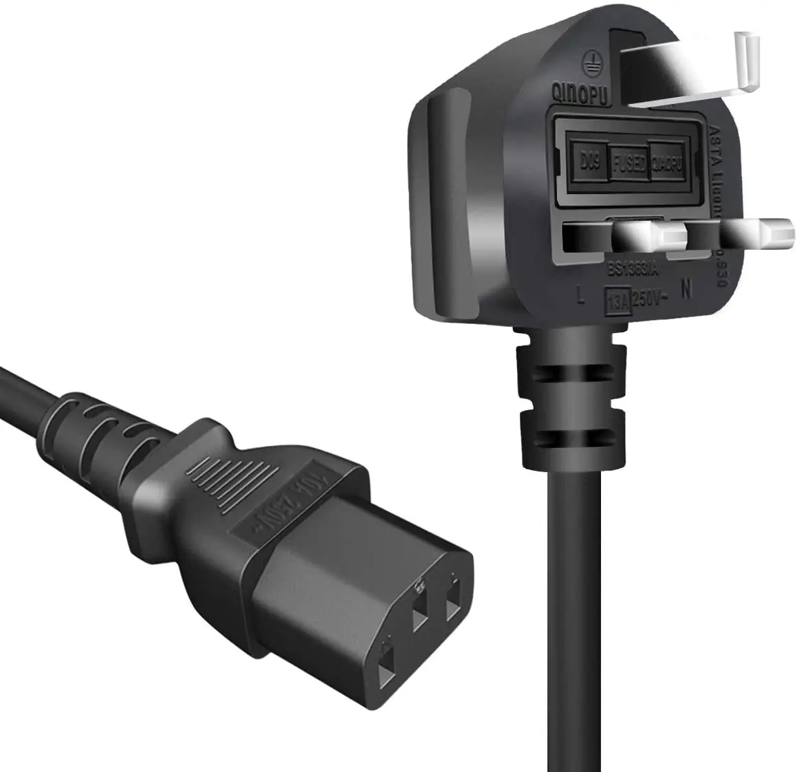 Power Cable UK Plug 1.5m - Black (9D09-QT3)
