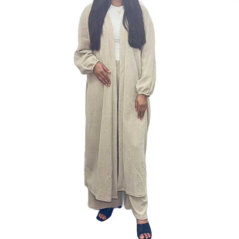 Women's Long Sleeve Knit Cardigan with trousers - Knitwear, Womenswear 3