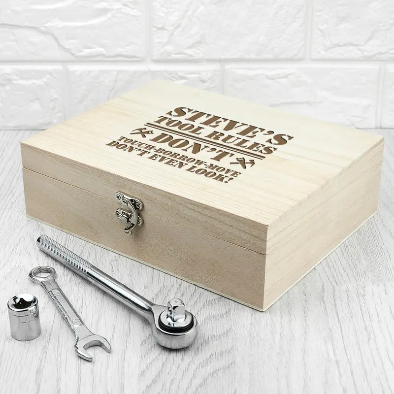 Personalised His Tools His Rules Tool Box 2