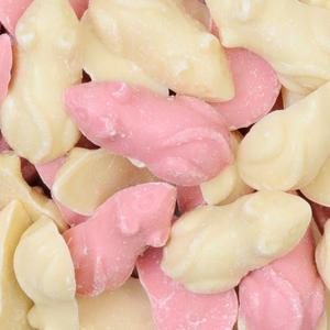 Pink & White Chocolate Mice 100g