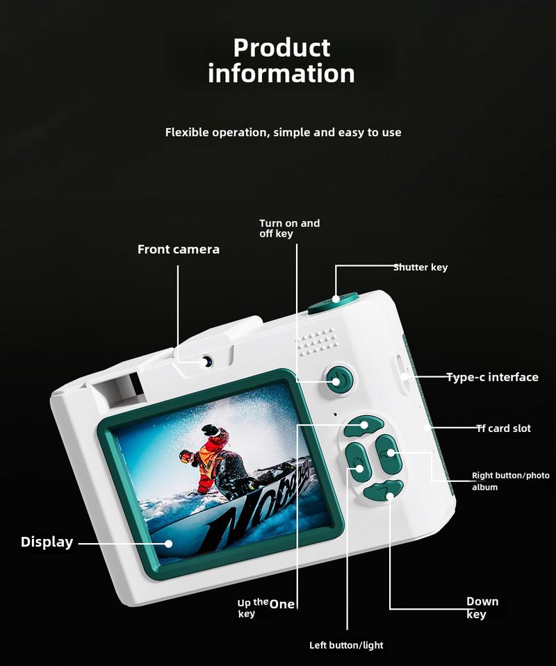 Product Introduction of New wifi HD digital camera Entry level high pixel student Camera Children's camera 23